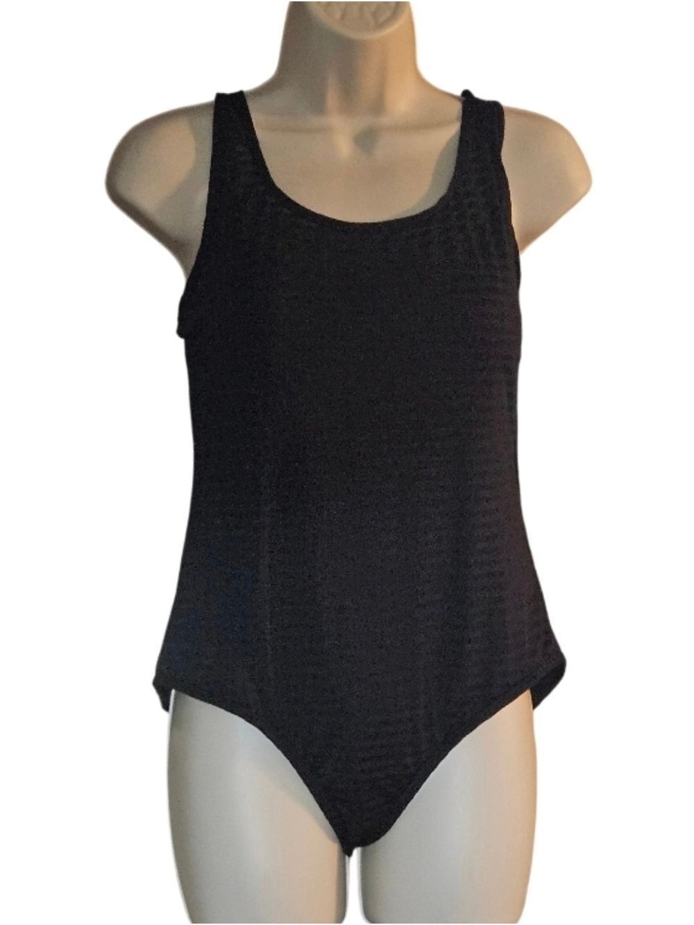 Catalina Black One-piece Swimsuit Stripes Padded cups build-in Bra Summer Ready